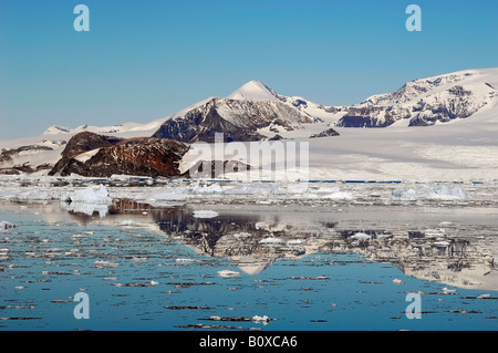 La gamma della montagna in Antartide, Antartide, Suedpolarmeer Foto Stock