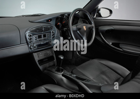 Interno del 1999 Porsche Boxster Foto Stock