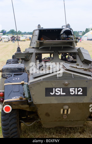 Vista posteriore del British Ferret Scout auto presso Smallwood Vintage Rally Cheshire England Regno Unito Regno Unito Foto Stock