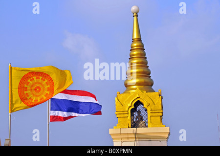 Cupola dorata del Golden Mount, Thailandia, Bangkok Foto Stock