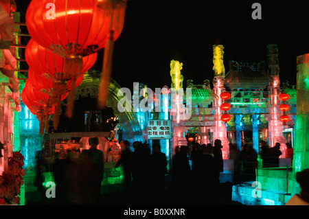 Harbin International Ice e Snow Sculpture Festival, Cina, Harbin Foto Stock