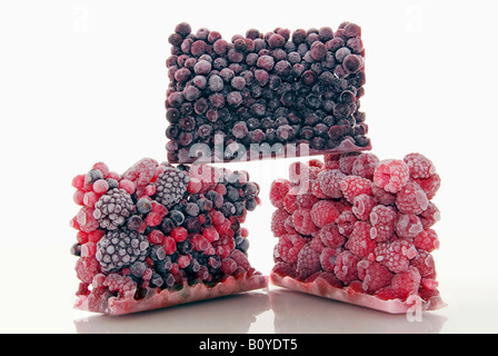 Frutti di bosco congelati Foto Stock