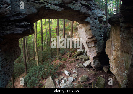 Split arco di prua, grande sud Forcella Fiume Nazionale e area ricreativa, Kentucky Foto Stock