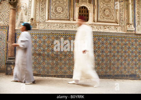 Santuario di Zaouia Moulay idriss II, Fes el Bali Fez Provincia Marocco Africa Foto Stock