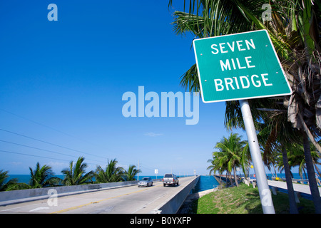 Seven Mile Bridge, Florida Keys, STATI UNITI D'AMERICA Foto Stock
