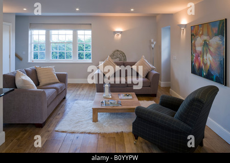 La Collina del Castello case, Bakewell, Derbyshire, Peak District Naitonal Park. Architetto: Lathams Foto Stock