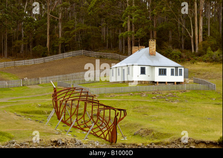 Shipwright's cottage a Port Arthur, Tasmania Foto Stock