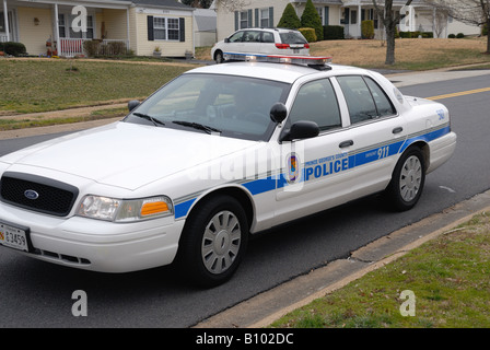 Un Prince George County Maryland incrociatore della polizia Foto Stock