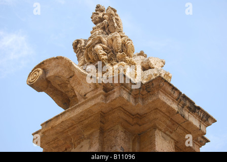 Resti della città vecchia di cancelli, Citta di Bagheria, provincia di Palermo, Sicilia, Italia Foto Stock