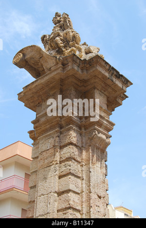 Resti della città vecchia di cancelli, Citta di Bagheria, provincia di Palermo, Sicilia, Italia Foto Stock