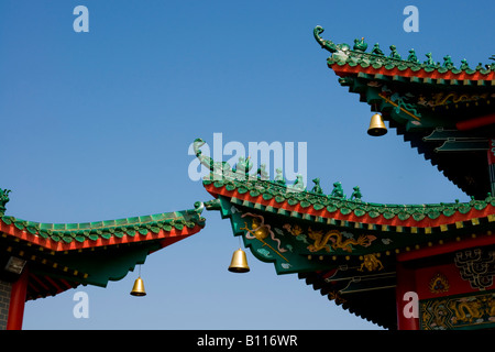 Asia cina hong kong nuovi territori Wun Chuen peccato Koon tempio Foto Stock