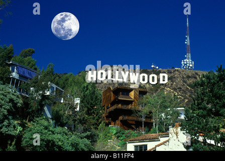 CARTELLO DI HOLLYWOOD (©THOMAS FISK GOFF 1978) MOUNT LEE HOLLYWOOD HILLS BEACHWOOD CANYON LOS ANGELES CALIFORNIA USA Foto Stock