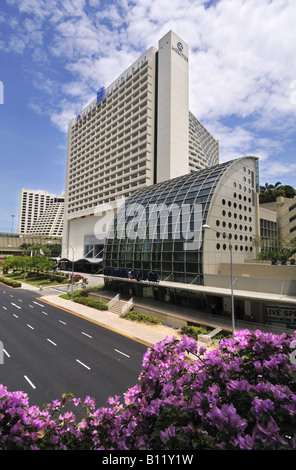 Marina Mandarin hotel e Marina Square Mall il Raffles Boulevard Singapore Foto Stock