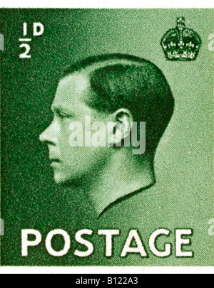 Halfpenny timbro verde Foto Stock