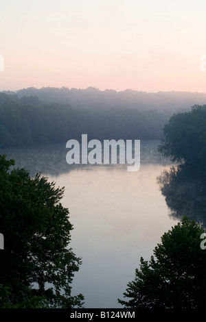 Il fiume Potomac vicino a Shepherdstown, WV Foto Stock