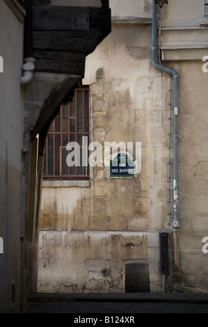 Rue Des Barres, Parigi, Francia Foto Stock