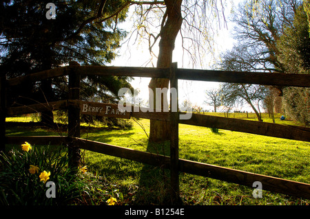 Il pittoresco Berry Farm di corsia Foto Stock