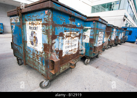 Toronto contenitori per rifiuti, Canada Foto Stock