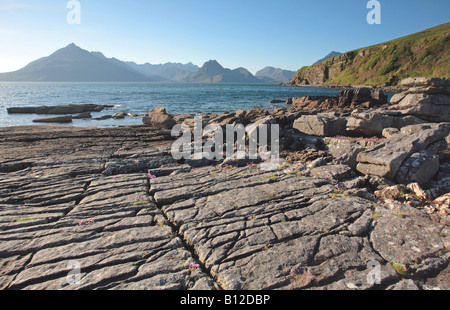 Cuillins Elgol dall isola di Skye Sotland Foto Stock