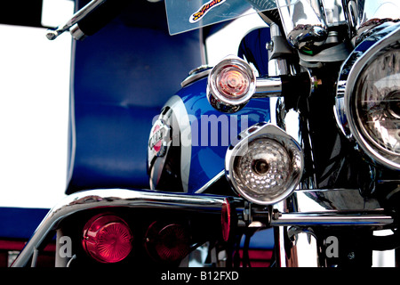 Close up di tuk tuk rickshaw Isaan Thailandia Foto Stock