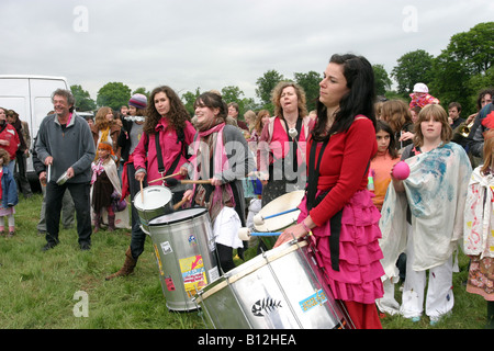 Legno Music Festival, Oxfordshire, Inghilterra, Regno Unito. 2008. Organizzato dal carrello Foto Stock