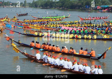 Longboats - Phimai, Nakhon Ratchasima provincia, Thailandia Foto Stock