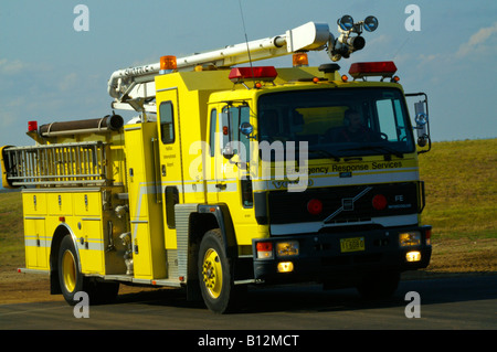 Aeroporto Internazionale Halifax camion dei pompieri. Foto Stock