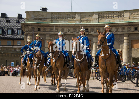 Cambio della guardia (Stoccolma) Foto Stock