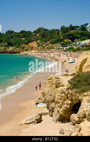 Il Portogallo Algarve, Praia da Oura Beach nei pressi di Albufeira Foto Stock