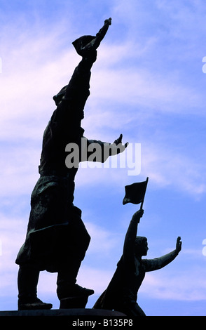 Era comunista statue nel Parco Szobor. Budapest, Ungheria. Foto Stock