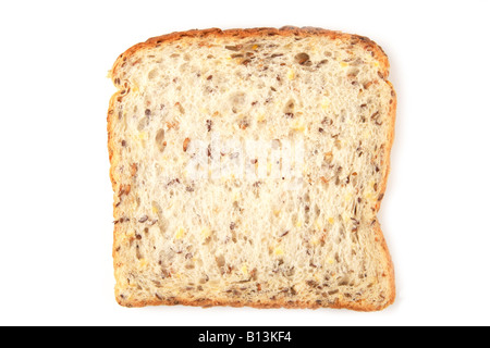 Fetta di pane multigrain Foto Stock