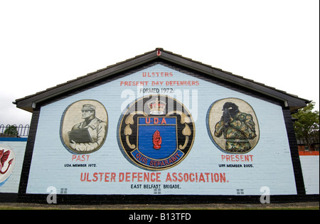 Murali settaria su un fedele Station Wagon Foto Stock