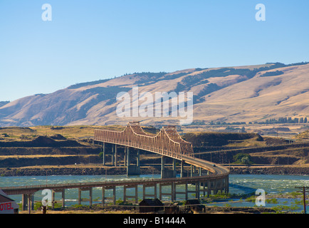 Il ponte di Dalles, Columbia River, Washington, Stati Uniti d'America Foto Stock