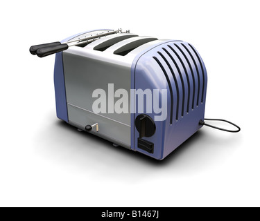 3D render di un tostapane Foto Stock