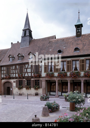 Kaysersberg, Geburtshaus von Albert Schweitzer, Totale Foto Stock