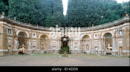 Frascati Villa Aldobrandini, Renaissancegarten, teatro Foto Stock