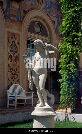 Bad Kissingen, Regentenbau, Skulptur Innenhof Foto Stock