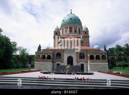 Tomba di Franjo Tudjman politico croato cimitero Mirogoj Zagabria Croazia Foto Stock