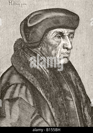 Desiderius Erasmus, 1469-1536. Studioso olandese. Foto Stock