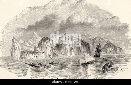 Sant'Elena. Dal giornale del libro delle ricerche di Charles Darwin Foto Stock