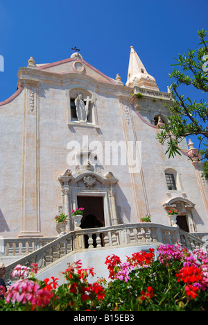 Chiesa di San Giuseppe, Piazza IX Aprile, Taormina, Provincia di Messina, Sicilia, Italia Foto Stock