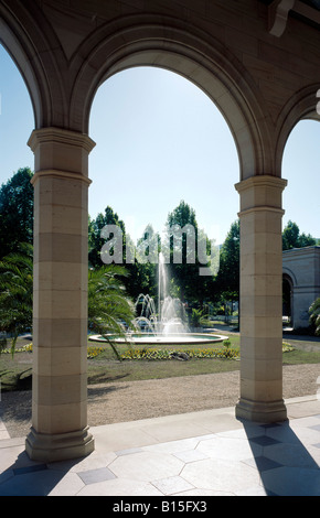 Bad Kissingen, Arkadenbau, Arkadengang Garten Foto Stock