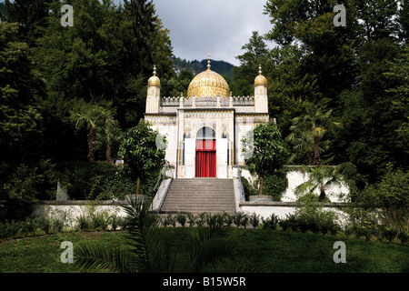 In Germania, in Baviera, Moresco Pavillon con cupola dorata presso il castello di Linderhof Foto Stock