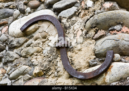 I dettagli di una vecchia casa in un villaggio in Provenza, in Francia, in Europa Foto Stock