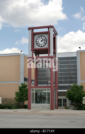 Torre dell Orologio a Mayo Civic Center Rochester Minnesota Foto Stock