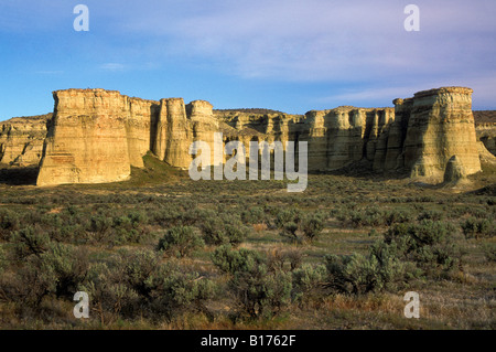 Pilastri di Roma rock formazione Jordan Valley southeast Oregon Foto Stock