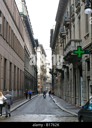 Lato Milanese Street Foto Stock