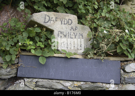 Memorial Cictercian Abbey Strata Florida Foto Stock