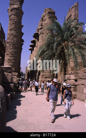 Tempio di Karnak Luxor Egitto. Foto Stock