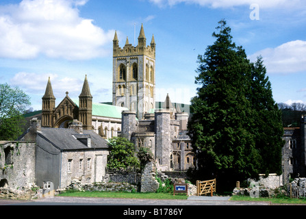 Buckfast Abbey Devon replica medievale inglese edificio di architettura monastero cistercense Inghilterra abbazie religiosa Foto Stock